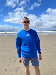 Coastal Explorer Crewneck Sweatshirt- Cobalt