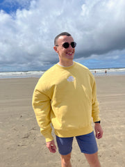 Coastal Explorer Crewneck Sweatshirt- Yellow
