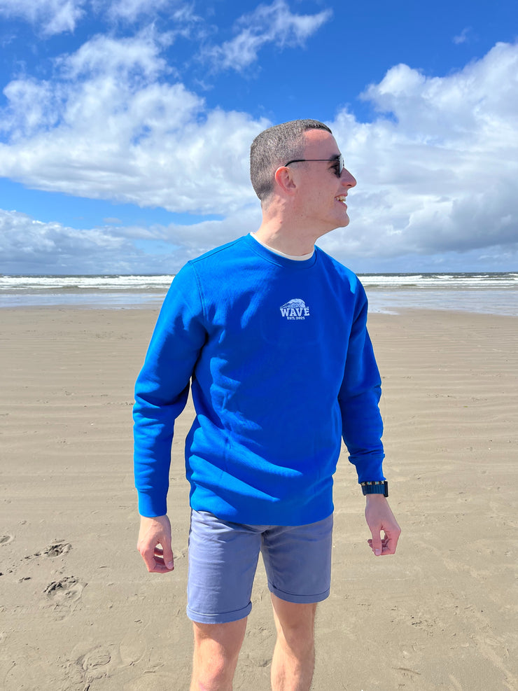 Coastal Explorer Crewneck Sweatshirt- Cobalt